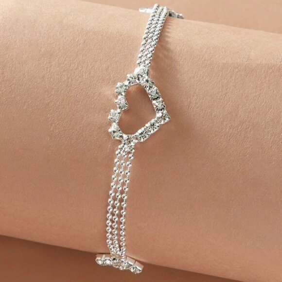 Arm Heart Adjustable Chain Bracelet - Picture 3 of 4